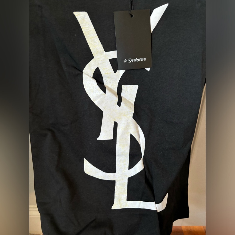 YSL black logo tshirt